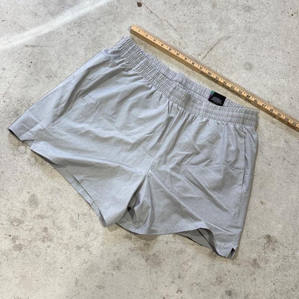 Prince Men's Gray Athletic Training Shorts NWT Size XL Lightweight Performance